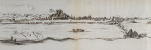 View across the Loire to Samur, France (1681)